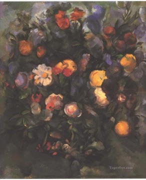  flowers Oil Painting - Vase of Flowers Paul Cezanne